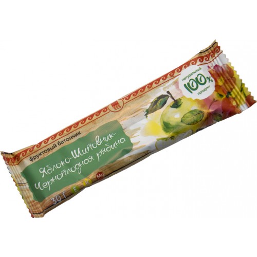 Купить Батончик фруктовый Яблоко-шиповник-черноплодная рябина  г. Новосибирск  